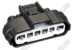 DJ7063Y-2.2-21 корпус розетки на провод автомобильной 6 контактов, терминалы 2,2 мм