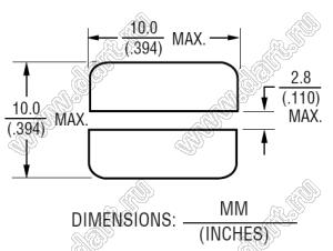 SDR1006-182KL дроссель SMD неэкранированный; L=1800мкГн; Irms=0,17А (макс.)