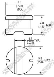 SDR0604-391KL дроссель SMD неэкранированный; L=390мкГн; Irms=0,25А (макс.)