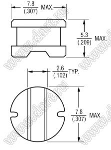 SDR0805-1R5ML дроссель SMD неэкранированный; L=1,5мкГн; Irms=6А (макс.)