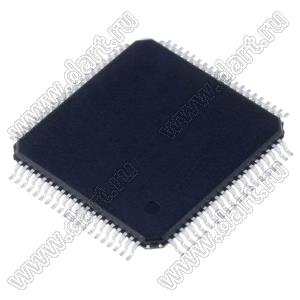 STM32G491MET6 (LQFP-81) микроконтроллер 32-bit ARM® Cortex®-M4; F=170MHz; 3xI²Cs,  3xSPIs multiplexed with 2 half duplex I&sup2;Ss, 3x USARTs, 2xUARTs, 1x low-power UART, 2xFDCANs, 1xSAI, USB device, UCPD; -; I/O=66шт; FLASH 512KB (512Kx8); EEPROM -;