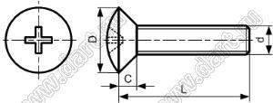 PF4-6NOB винт с полупотайной крестовой головкой; М4х0,7мм; L=6,0мм; нейлон-66; черный