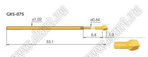 GKS-075-207-100A-1000L контакт-пробник