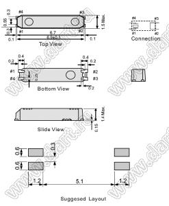 SMD7015 (KX-327L Geyer, 7M) серия