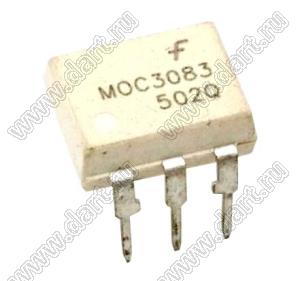 MOC3082VM (PDIP-6) симисторная оптопара; VDRM (Min)=800В (макс.); VTM (Max)=3В (макс.); IH=500А; IDRM (Max)=500А; Vrms=4170В (мин.)