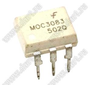 MOC3051VM (PDIP-6) симисторная оптопара; VDRM (Min)=600В (макс.); VTM (Max)=2,5В (макс.); IH=280А; IDRM (Max)=100А; Vrms=4170В (мин.)