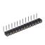 DS1002-01-1x13R13 (SCSL-13R, PBSM-1x13R) гнездо цанговое угловое однорядное для выводного монтажа; P=2,54мм; 13-конт.