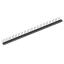 DS1002-01-1x40R13 (SCSL-40R, PBSM-1x40R) гнездо цанговое угловое однорядное для выводного монтажа; P=2,54мм; 40-конт.