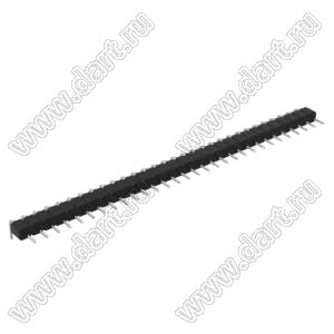 DS1004-01-1x30R1B (PSLM2-30R) вилка цанговая угловая однорядная для выводного монтажа; P=2,0мм; 30-конт.