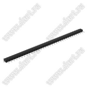 DS1004-01-1x35R1B (PSLM2-35R) вилка цанговая угловая однорядная для выводного монтажа; P=2,0мм; 35-конт.
