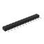 DS1004-01-1x13S1BR1 вилка цанговая прямая однорядная для поверхностного (SMD) монтажа, тип R1; P=2,54мм; 13-конт.