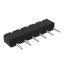 DS1004-01-1x6S1BR1 вилка цанговая прямая однорядная для поверхностного (SMD) монтажа, тип R1; P=2,54мм; 6-конт.