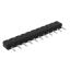 DS1004-01-1x11S1BR1 вилка цанговая прямая однорядная для поверхностного (SMD) монтажа, тип R1; P=2,54мм; 11-конт.