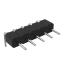 DS1004-01-1x5R1B (PSLM2-05R) вилка цанговая угловая однорядная для выводного монтажа; P=2,0мм; 5-конт.