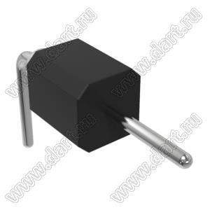 DS1004-01-1x1R1B (PSLM2-01R) вилка цанговая угловая однорядная для выводного монтажа; P=2,0мм; 1-конт.