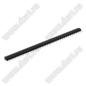 DS1004-01-1x33R1B (PSLM2-33R) вилка цанговая угловая однорядная для выводного монтажа; P=2,0мм; 33-конт.