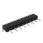 DS1004-01-1x8R1B (PSLM2-08R) вилка цанговая угловая однорядная для выводного монтажа; P=2,0мм; 8-конт.