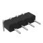 DS1004-01-1x4R1B (PSLM2-04R) вилка цанговая угловая однорядная для выводного монтажа; P=2,0мм; 4-конт.