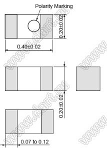 LQP02TN0N7S02 дроссель SMD пленочный немагнитный; 01005 (0402); L=0,7nH±0,3nH; Iн=320mA