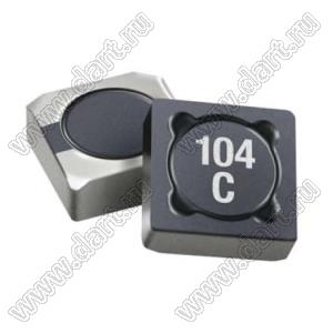 34103C дроссель SMD проволочный экранированный; L=10μH±20%; Iн=0,8А