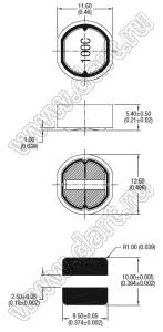 26S471C дроссель SMD проволочный экранированный; L=470μH; Iн=0,48А