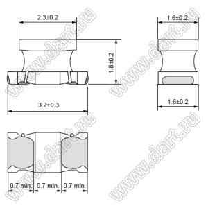 LQW31HN39NJ03 дроссель SMD проволочный немагнитный; 1206 (3216); L=39nH±5%; Iн=490mA