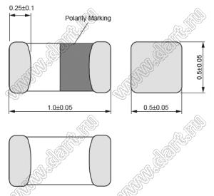 LQG15HS82NJ02D дроссель SMD многослойный немагнитный; 0402D (1005); L=82nH±5%; Iн=150mA