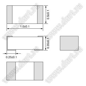 LQP15MN3N6B02 дроссель SMD пленочный немагнитный; 0402 (1005); L=3,6nH±0,1nH