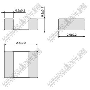 LQM2HPN4R7MG0 дроссель SMD многослойный с ферритовым сердечником; 1008 (2520); L=4,7µH±20%