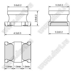 LQH43CN680K03 дроссель SMD проволочный с ферритовым сердечником; 1812 (4532); L=68uH±10%