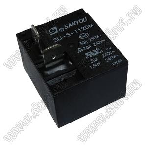 SLI-S-112DM реле электромагнитное; Uкат.=12В; Uконт.=250V AC 50/60Hz; Iконт.=30А