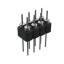 DS1004-2x4-F13 (PDLM-2x4 тип 3) вилка 2-х рядная прямая цанговая; P=2,54мм; 2x4-конт.