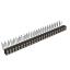 DS1002-09-2x25R13 гнездо цанговое угловое двухрядное для выводного монтажа; P=2,00x2,00мм; 2x25-конт.