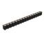 DS1002-06-1x1668 гнездо цанговое прямое однорядное для выводного монтажа; P=2,54мм; 16-конт.