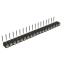 DS1002-09-1x18R13 гнездо цанговое угловое однорядное для выводного монтажа; P=2,00мм; 18-конт.