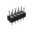 DS1004-2x5-F11 (PDLM-2x5 тип 1) вилка 2-х рядная прямая цанговая; P=2,54мм; 2x5-конт.