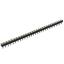 DS1002-05-1x2968 гнездо цанговое прямое однорядное для выводного монтажа; P=2,54мм; 29-конт.