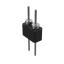 DS1004-2x1-F12 (PDLM-2x1 тип 2) вилка 2-х рядная прямая цанговая; P=2,54мм; 2x1-конт.