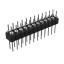 DS1004-2x12-F13 (PDLM-2x12 тип 3) вилка 2-х рядная прямая цанговая; P=2,54мм; 2x12-конт.