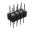 DS1004-2x4-F12 (PDLM-2x4 тип 2) вилка 2-х рядная прямая цанговая; P=2,54мм; 2x4-конт.