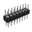 DS1004-2x8-F12 (PDLM-2x8 тип 2) вилка 2-х рядная прямая цанговая; P=2,54мм; 2x8-конт.