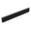 DS1002-08-1x21S13700 гнездо цанговое прямое однорядное для поверхностного (SMD) монтажа; P=2,54мм; 21-конт.