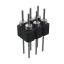 DS1004-2x3-F13 (PDLM-2x3 тип 3) вилка 2-х рядная прямая цанговая; P=2,54мм; 2x3-конт.