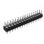 DS1004-2x16-F11 (PDLM-2x16 тип 1) вилка 2-х рядная прямая цанговая; P=2,54мм; 2x16-конт.