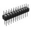 DS1004-2x11-F13 (PDLM-2x11 тип 3) вилка 2-х рядная прямая цанговая; P=2,54мм; 2x11-конт.