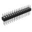 DS1004-2x16-F13 (PDLM-2x16 тип 3) вилка 2-х рядная прямая цанговая; P=2,54мм; 2x16-конт.