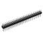 DS1004-2x32-F13 (PDLM-2x32 тип 3) вилка 2-х рядная прямая цанговая; P=2,54мм; 2x32-конт.