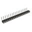 DS1002-09-1x17R13 гнездо цанговое угловое однорядное для выводного монтажа; P=2,00мм; 17-конт.