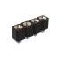 DS1002-06-1x0468 гнездо цанговое прямое однорядное для выводного монтажа; P=2,54мм; 4-конт.