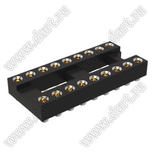 DS1002-04-18N13F панелька SMD цанговая; P=2,54мм; 18-конт.